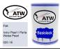 Preview: Fiat, Ivory Pearl / Perla Weiss Pearl, 020 / B: 500ml Lackdose, von ATW Autoteile West.